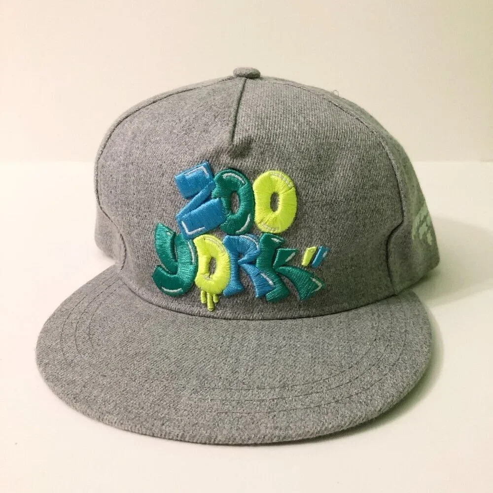 Zoo York Hat Adjustable Snapback  Grey Embroidered Logo